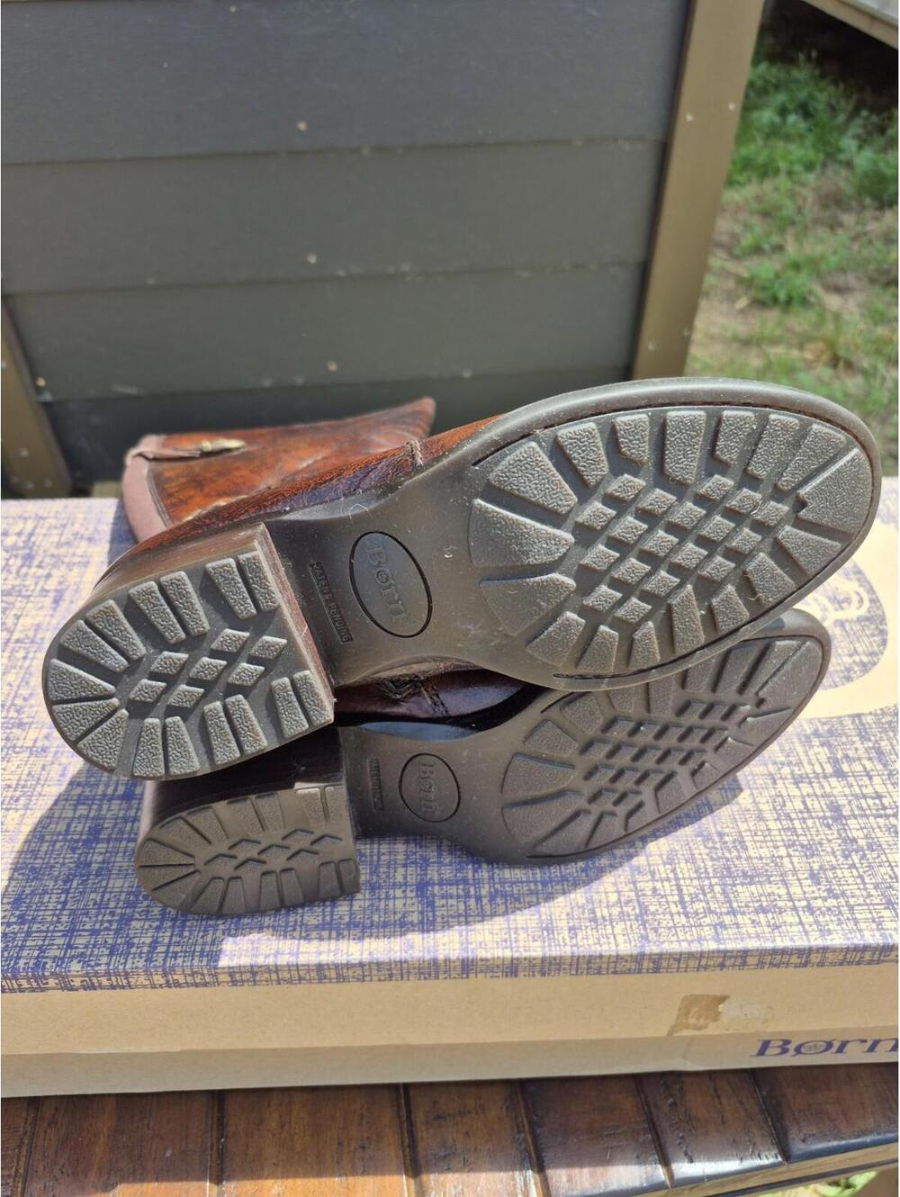 Born Women's Gibb High Shaft Boots - Leather, Wide Calf Size 7 New - $195 MSRP - Picture 8 of 10